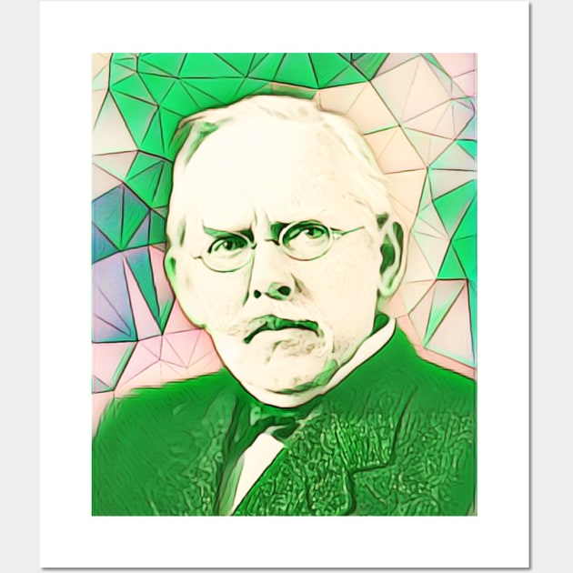 Jacob Riis Green Portrait | Jacob Riis artwork 7 Wall Art by JustLit